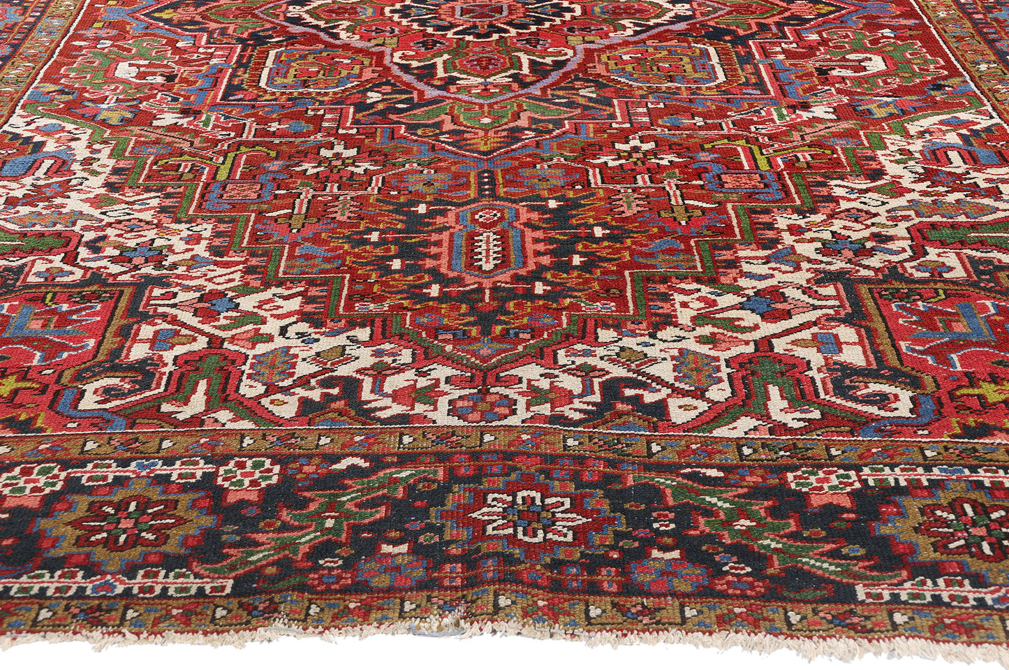 8 x 11 Antique Persian Heriz Rug 79021