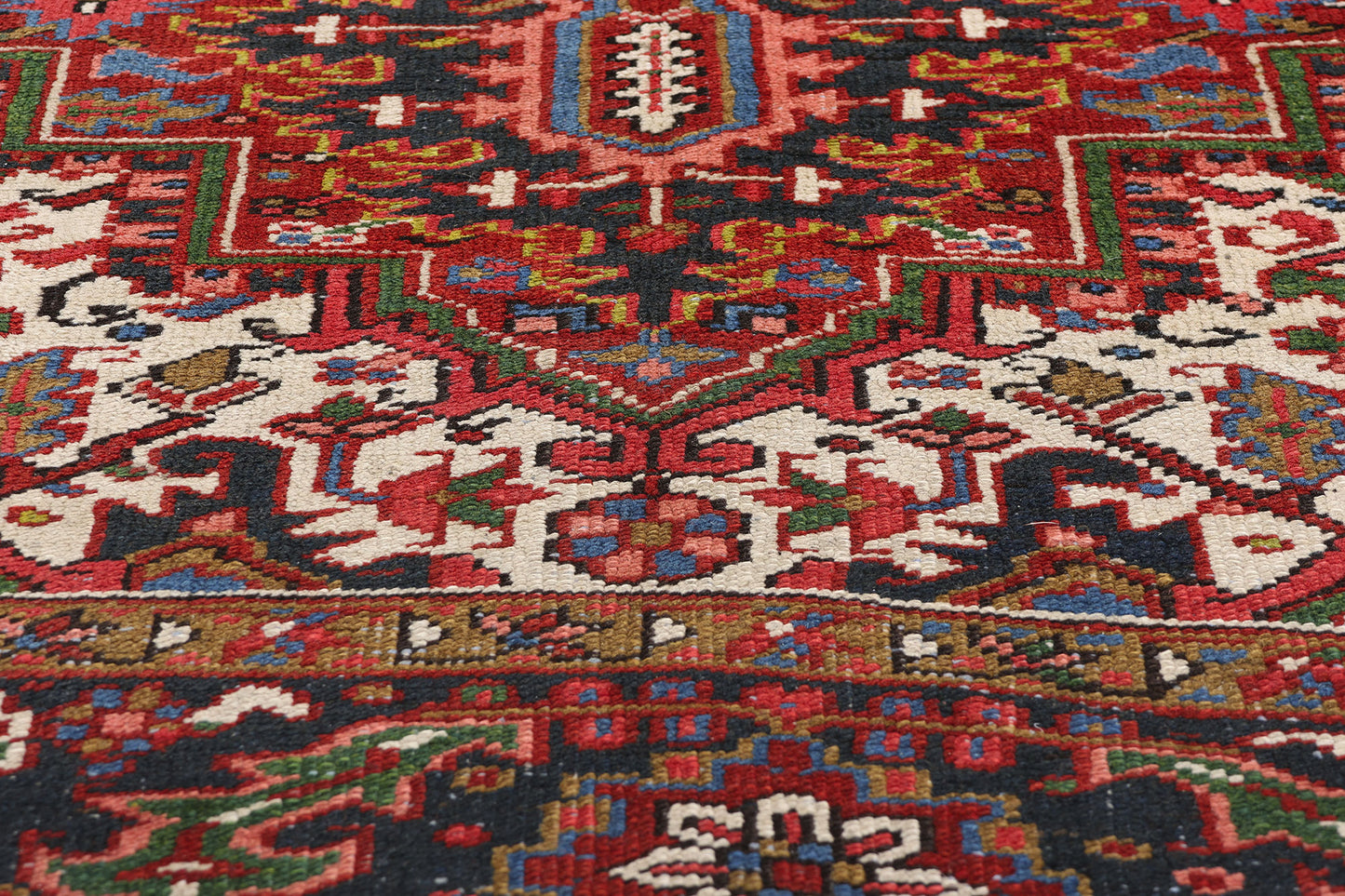 8 x 11 Antique Persian Heriz Rug 79021