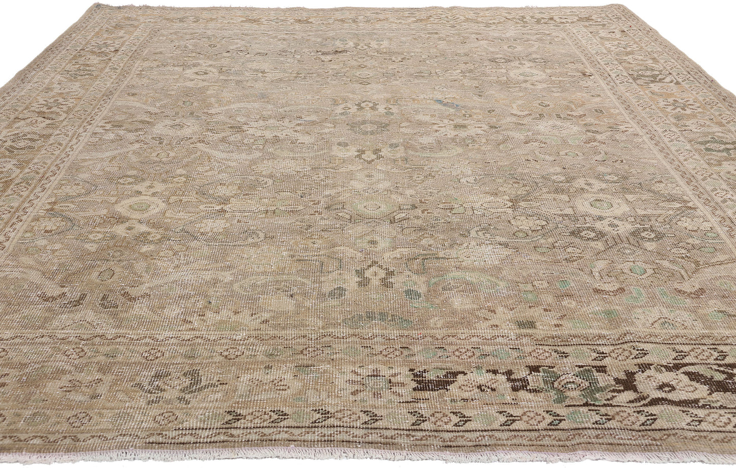 7 x 10 Vintage Persian Mahal Rug 61375