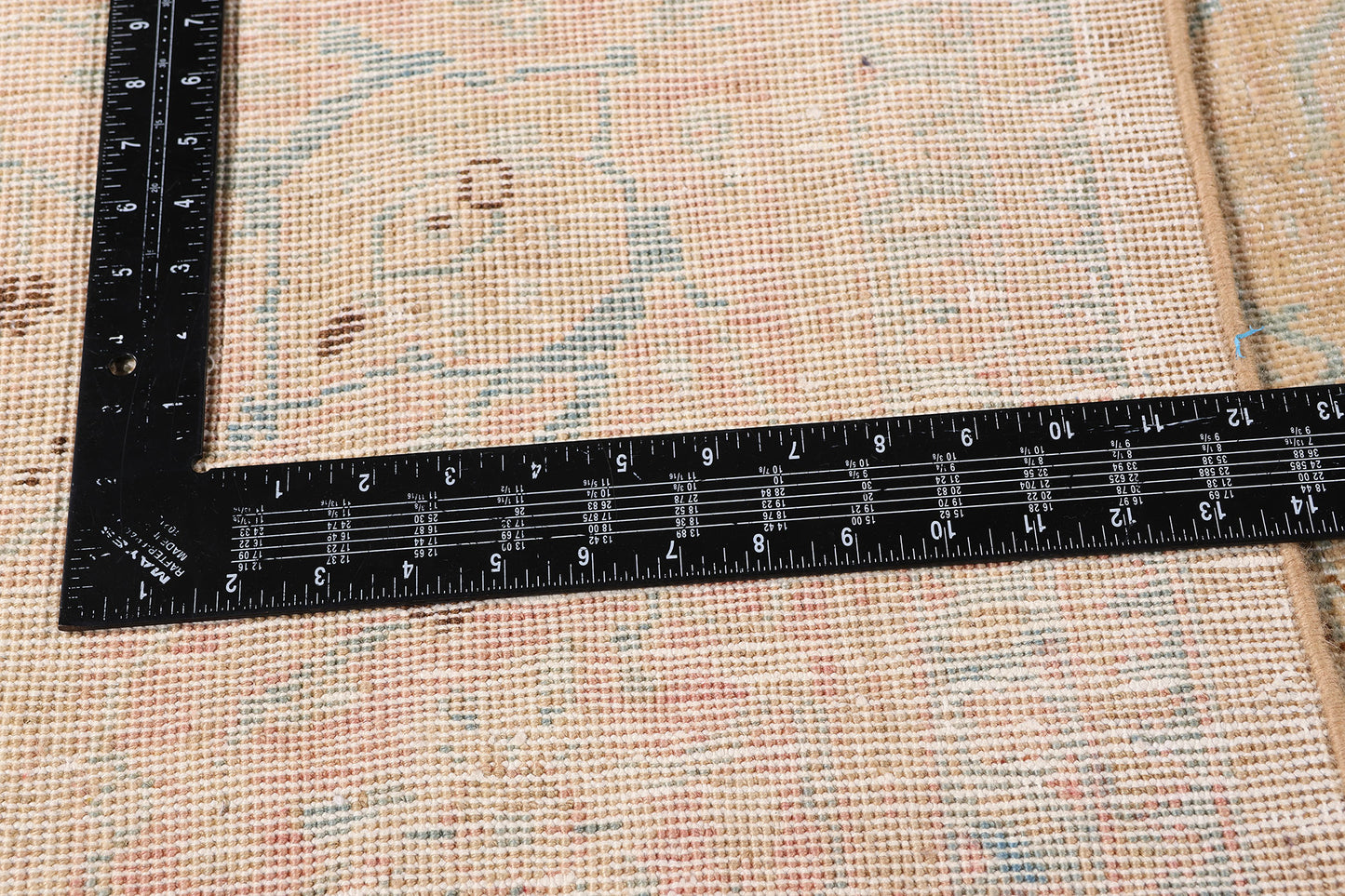 9 x 13 Tan Vintage Persian Mahal Rug 61397