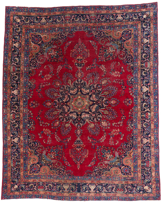 10 x 12 Vintage Persian Mashhad Rug 79261