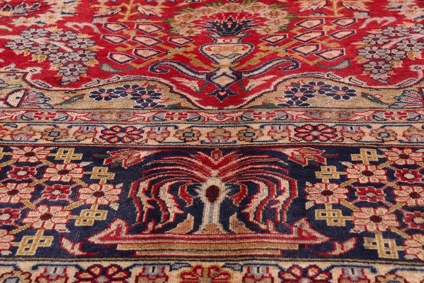 10 x 13 Red Vintage Persian Najafabad Rug 61543