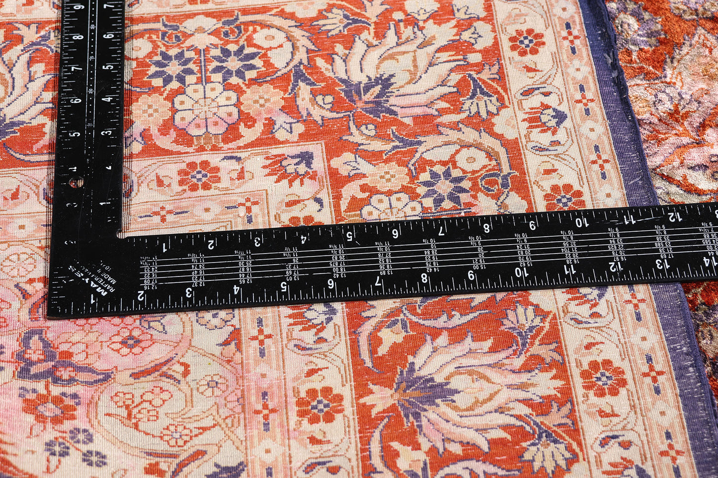 4 x 6 Vintage Persian Silk Qum Rug 79243