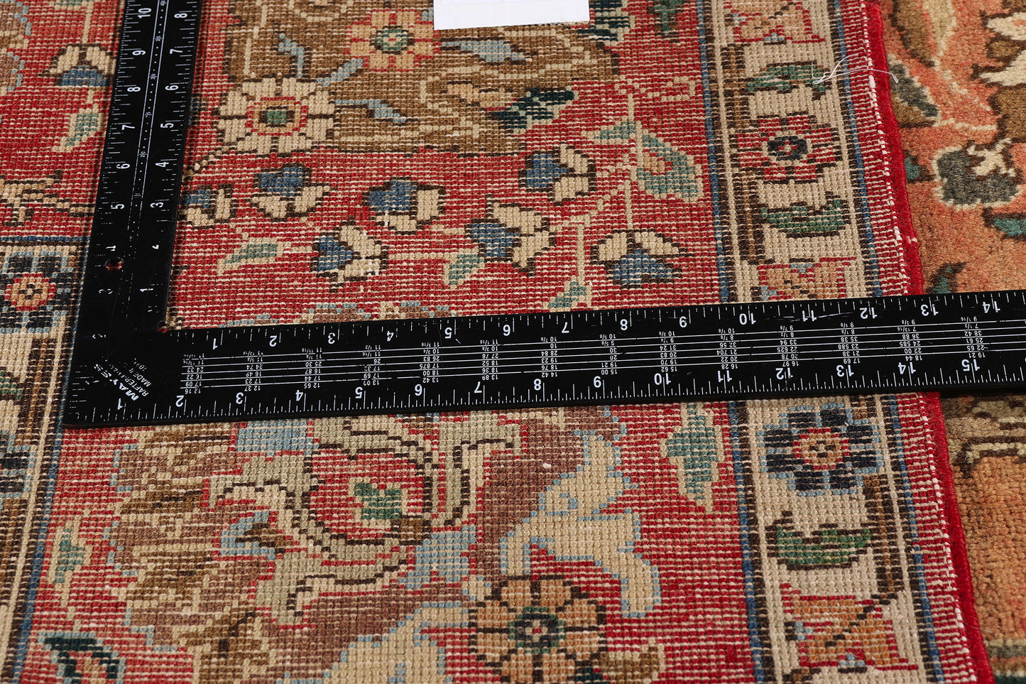 10 x 12 Rust Vintage Persian Tabriz Rug 75586