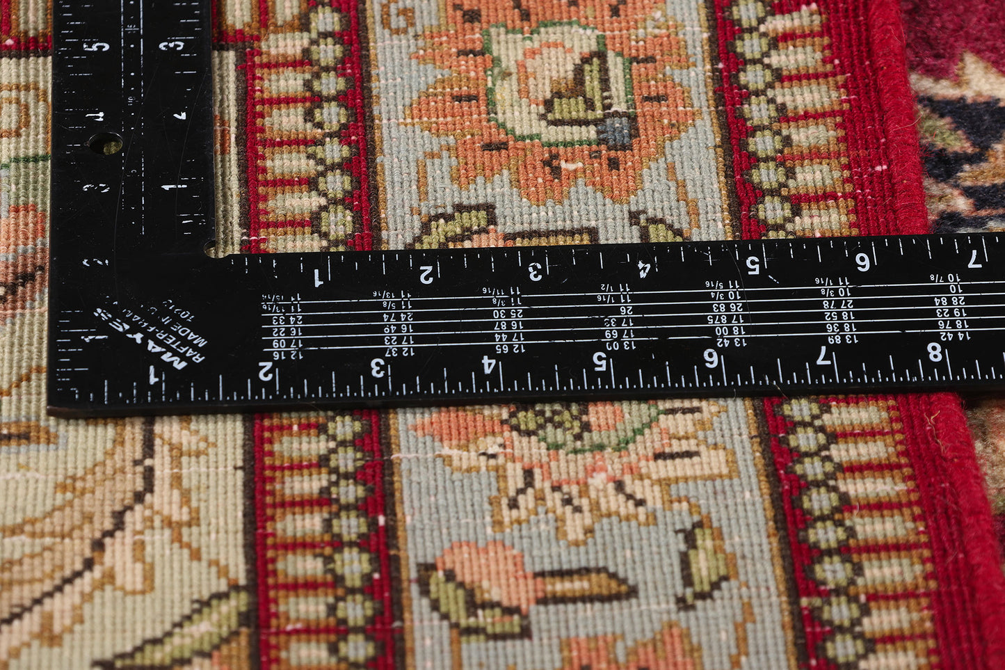 4 x 18 Vintage Persian Tabriz Rug 61356