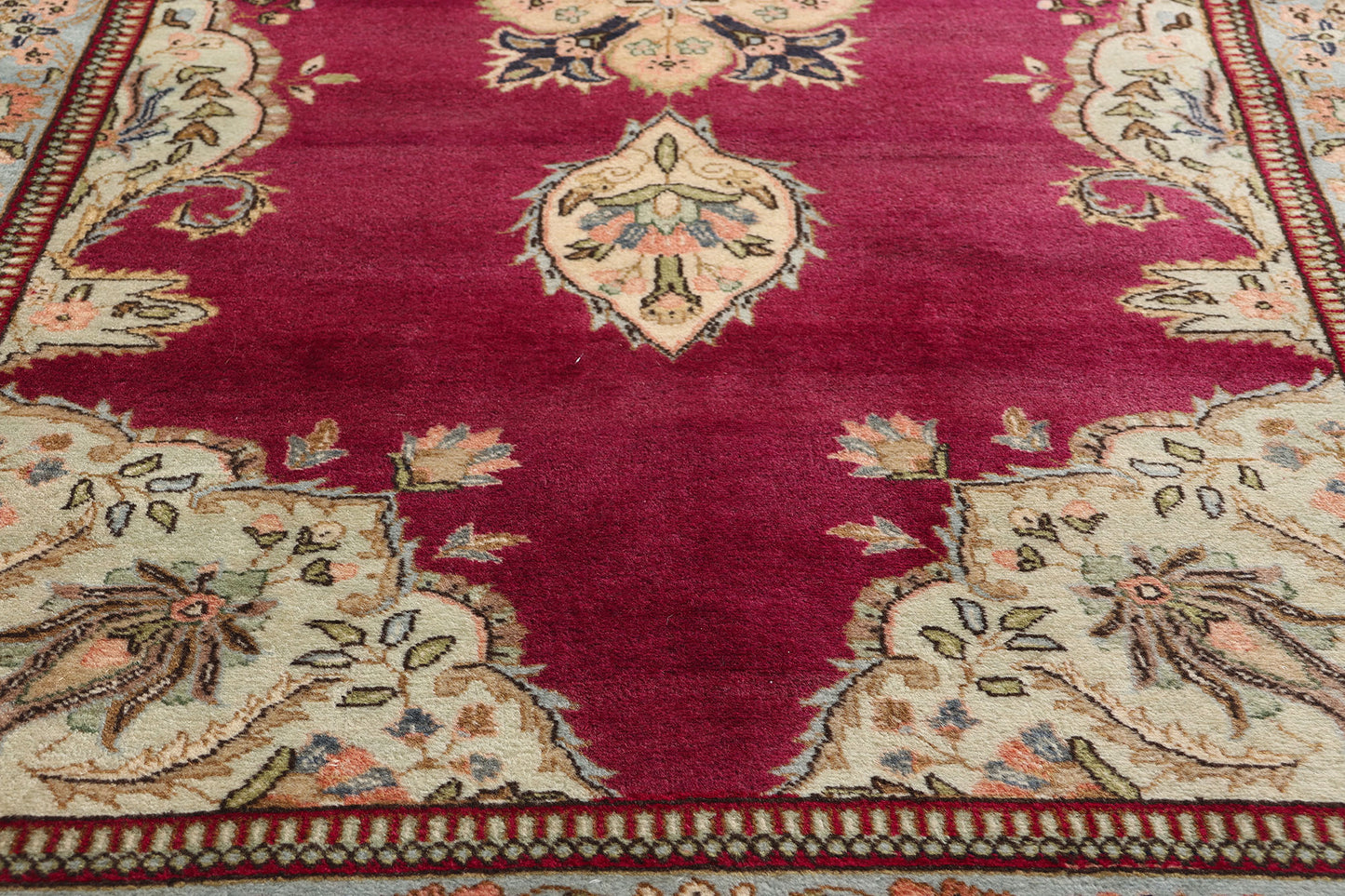 4 x 18 Vintage Persian Tabriz Rug 61356