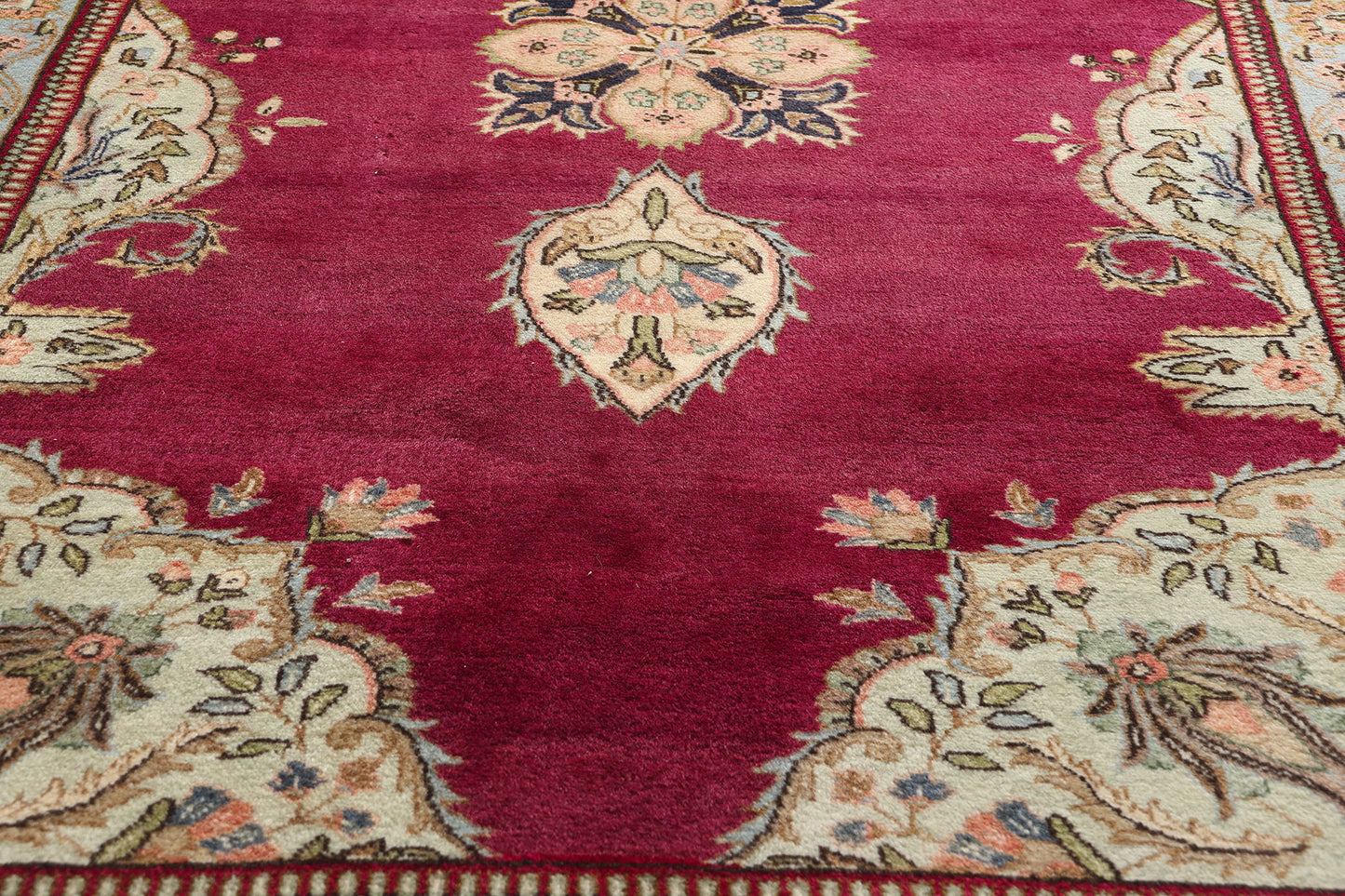4 x 18 Vintage Persian Tabriz Rug 61369