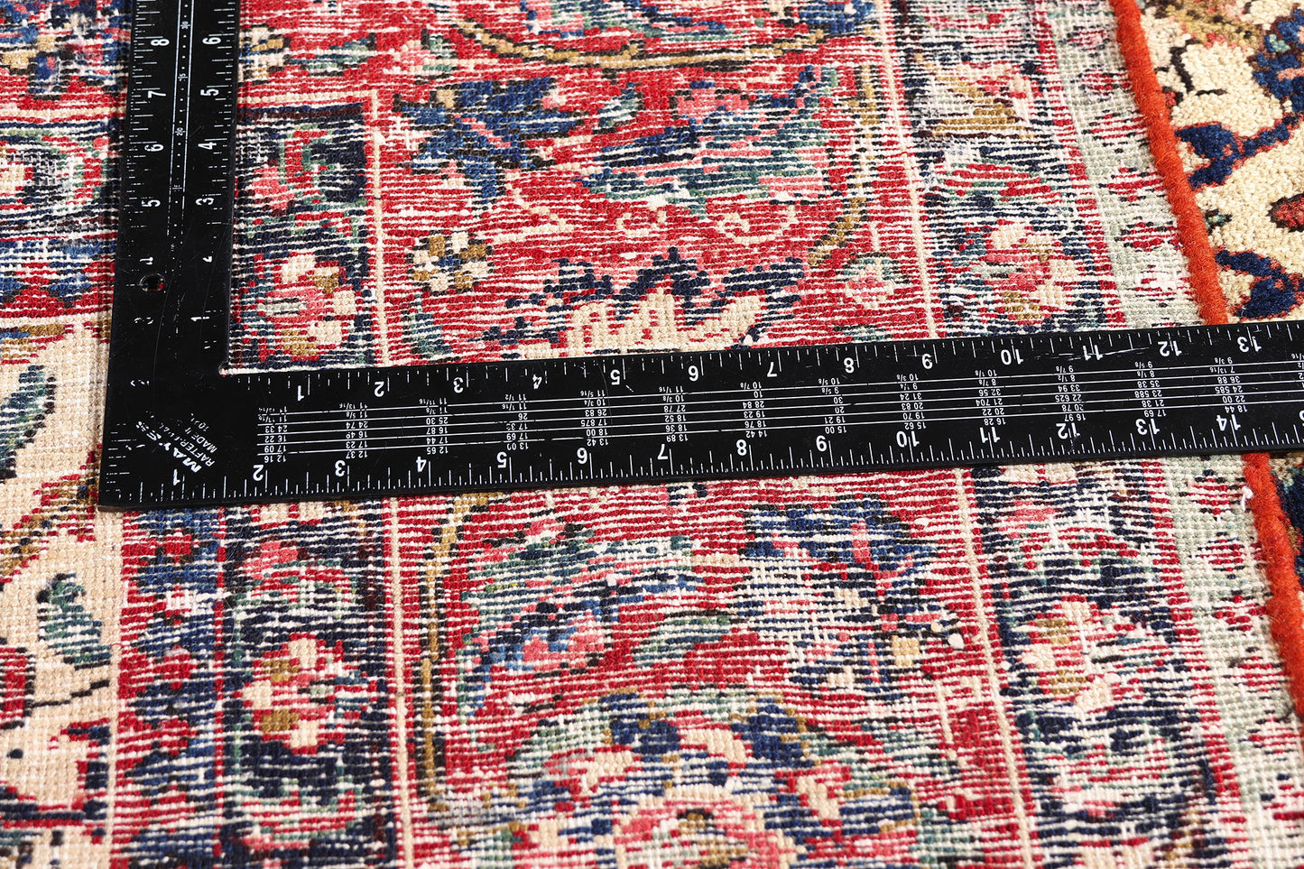 8 x 11 Beige Vintage Persian Tabriz Rug 61408