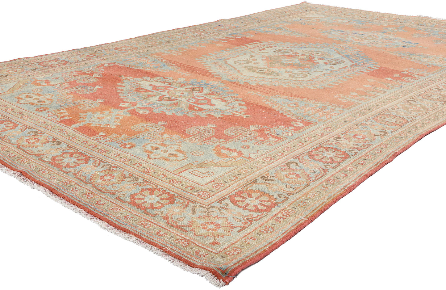 7 x 11 Vintage Persian Viss Rug 61381