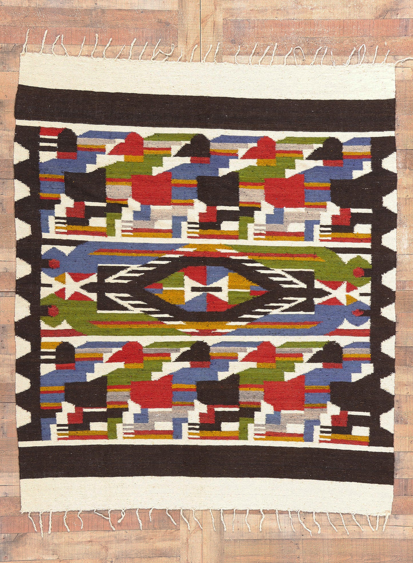 6 x 7 Vintage South American Kilim Rug 78926