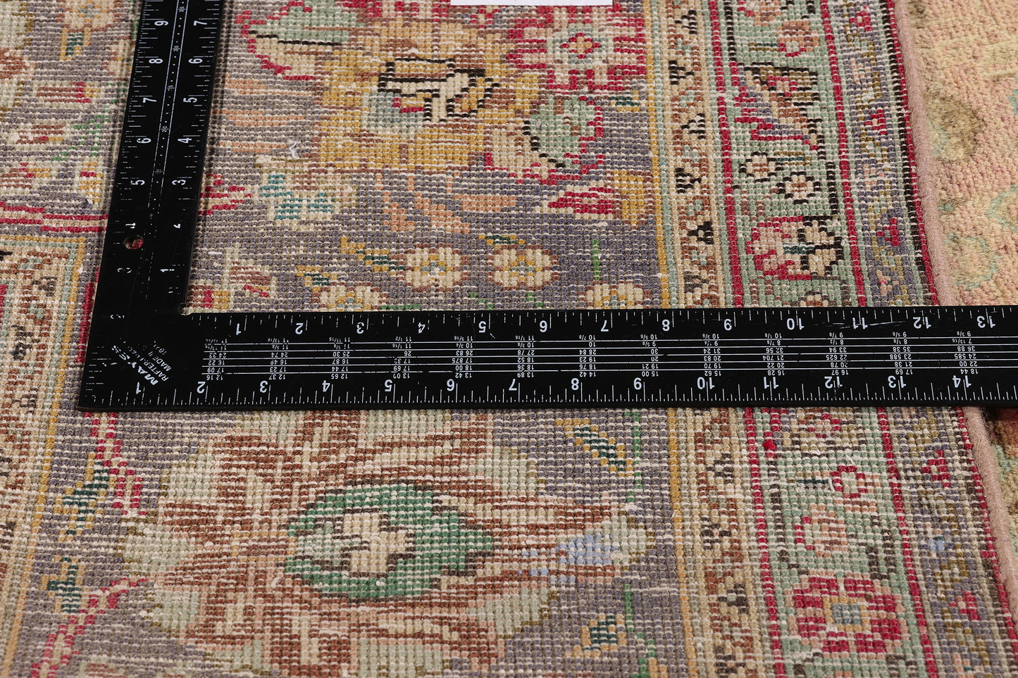 10 x 13 - Brown Vintage Persian Tabriz Rug - 76446