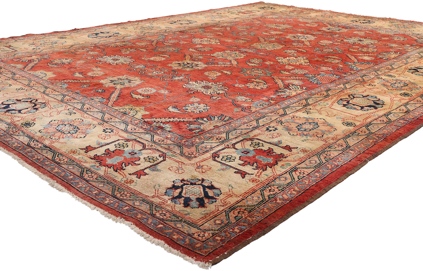 8 x 12 Vintage Red Oushak Rug 79289