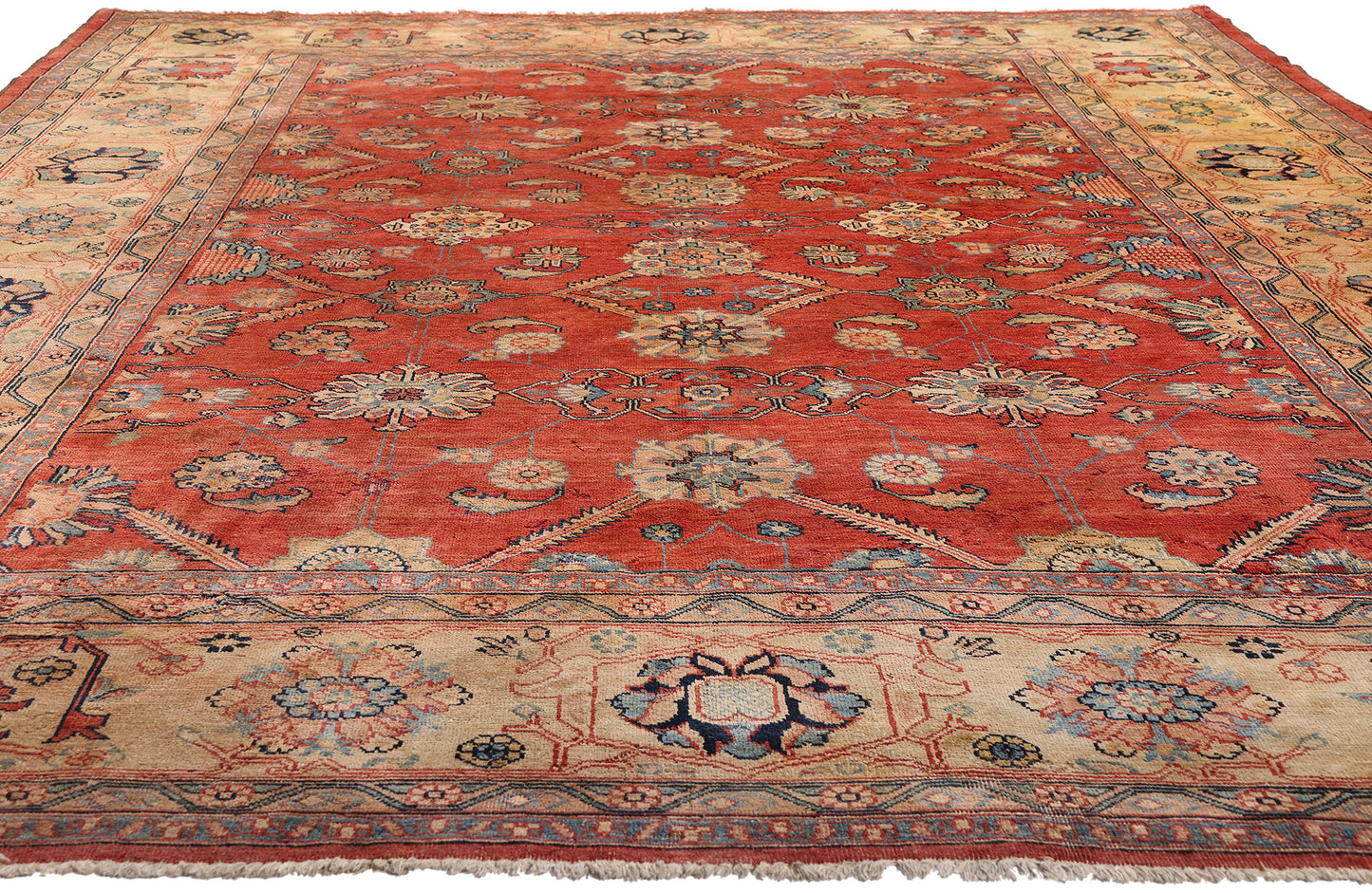 8 x 12 Vintage Red Oushak Rug 79289