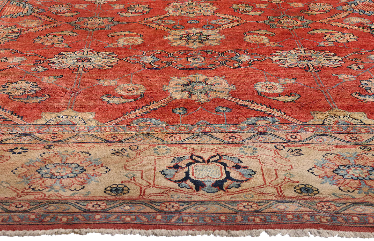 8 x 12 Vintage Red Oushak Rug 79289