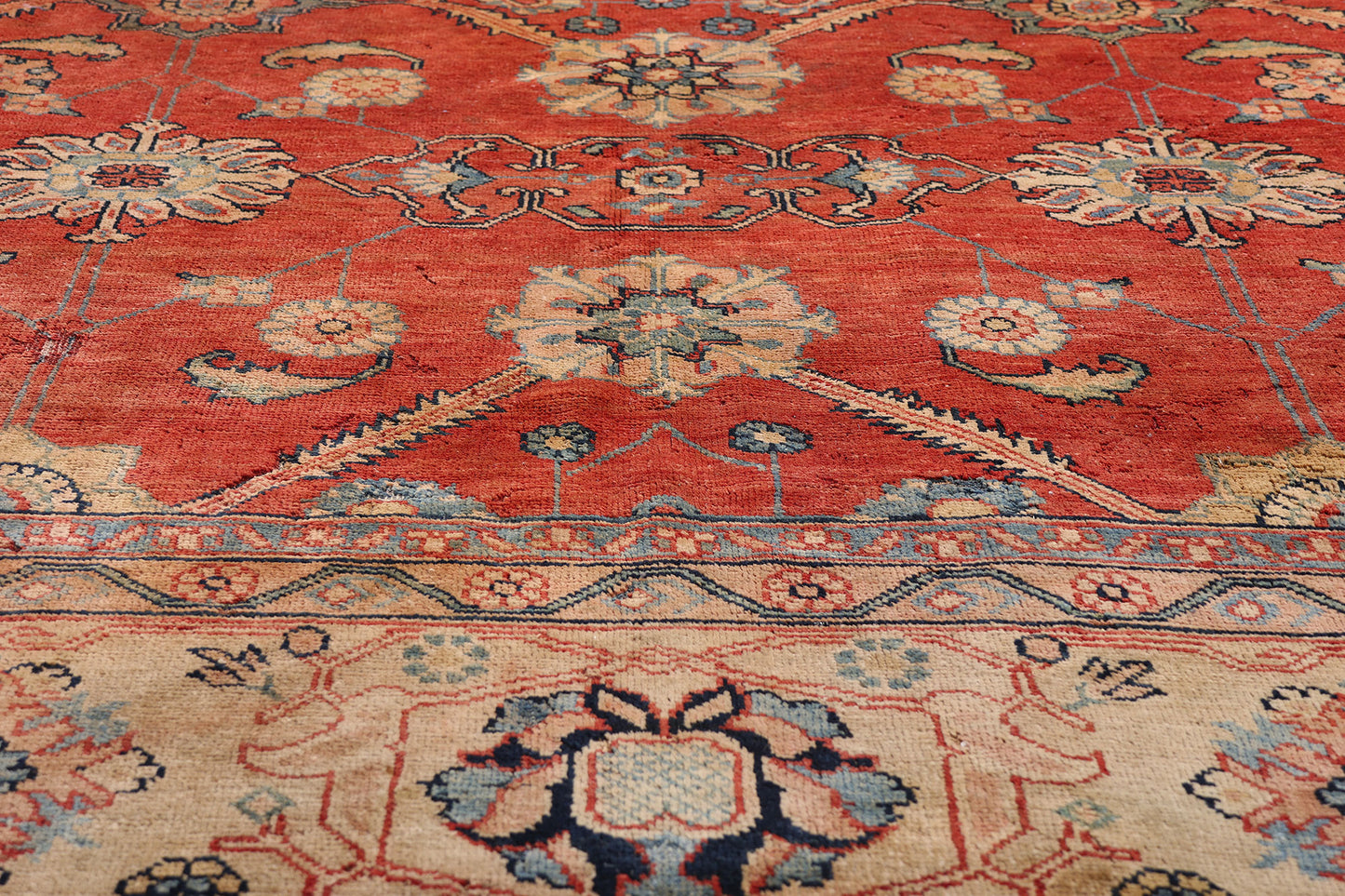 8 x 12 Vintage Red Oushak Rug 79289