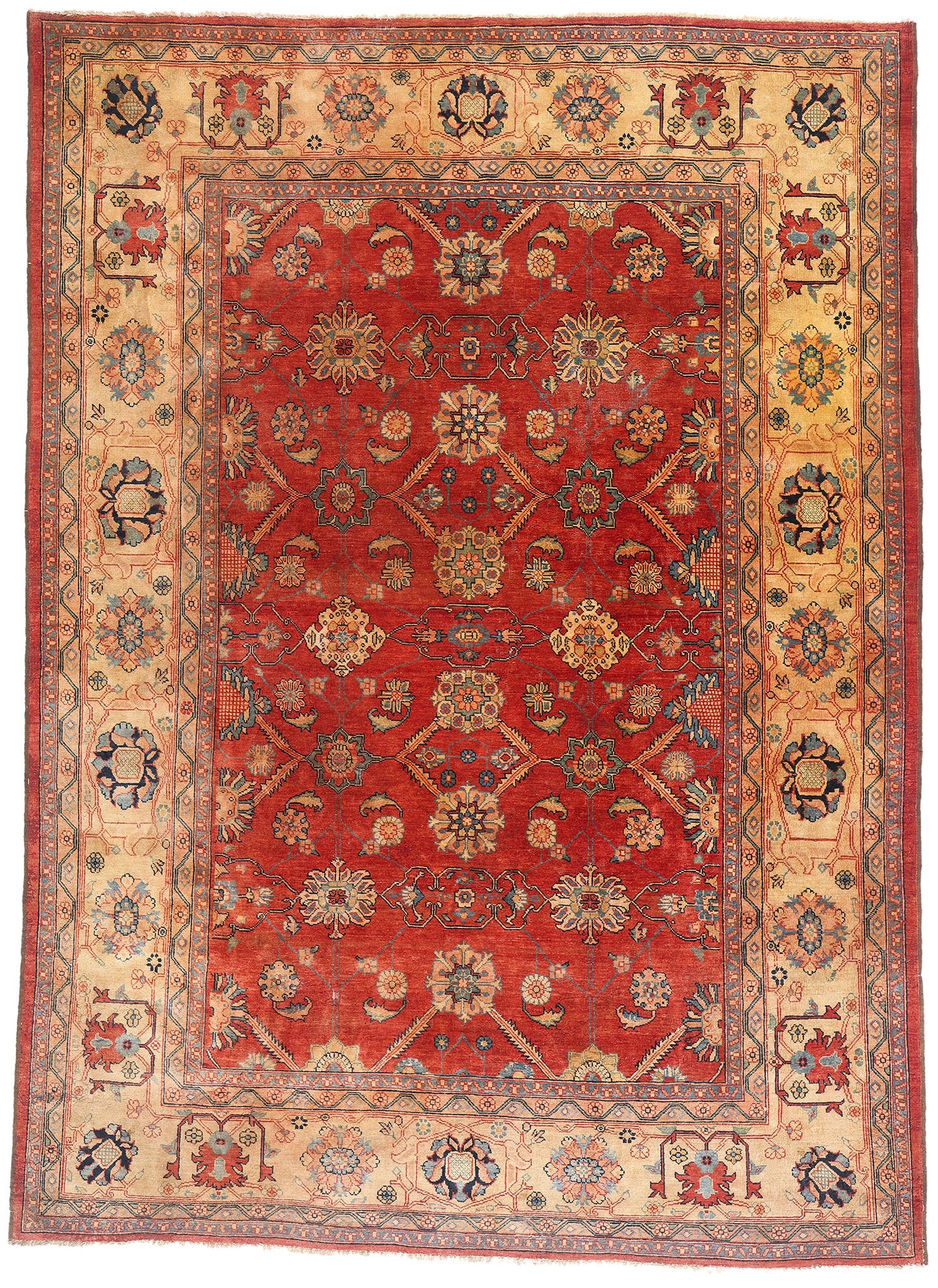 8 x 12 Vintage Red Oushak Rug 79289