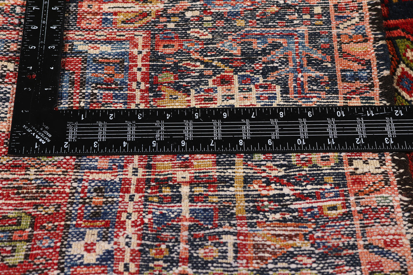 5 x 6 Red Vintage Persian Karaja Heriz Rug 79305