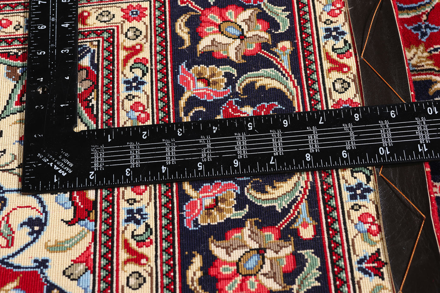 4 x 5 Red Vintage Persian Qum Rug 79315