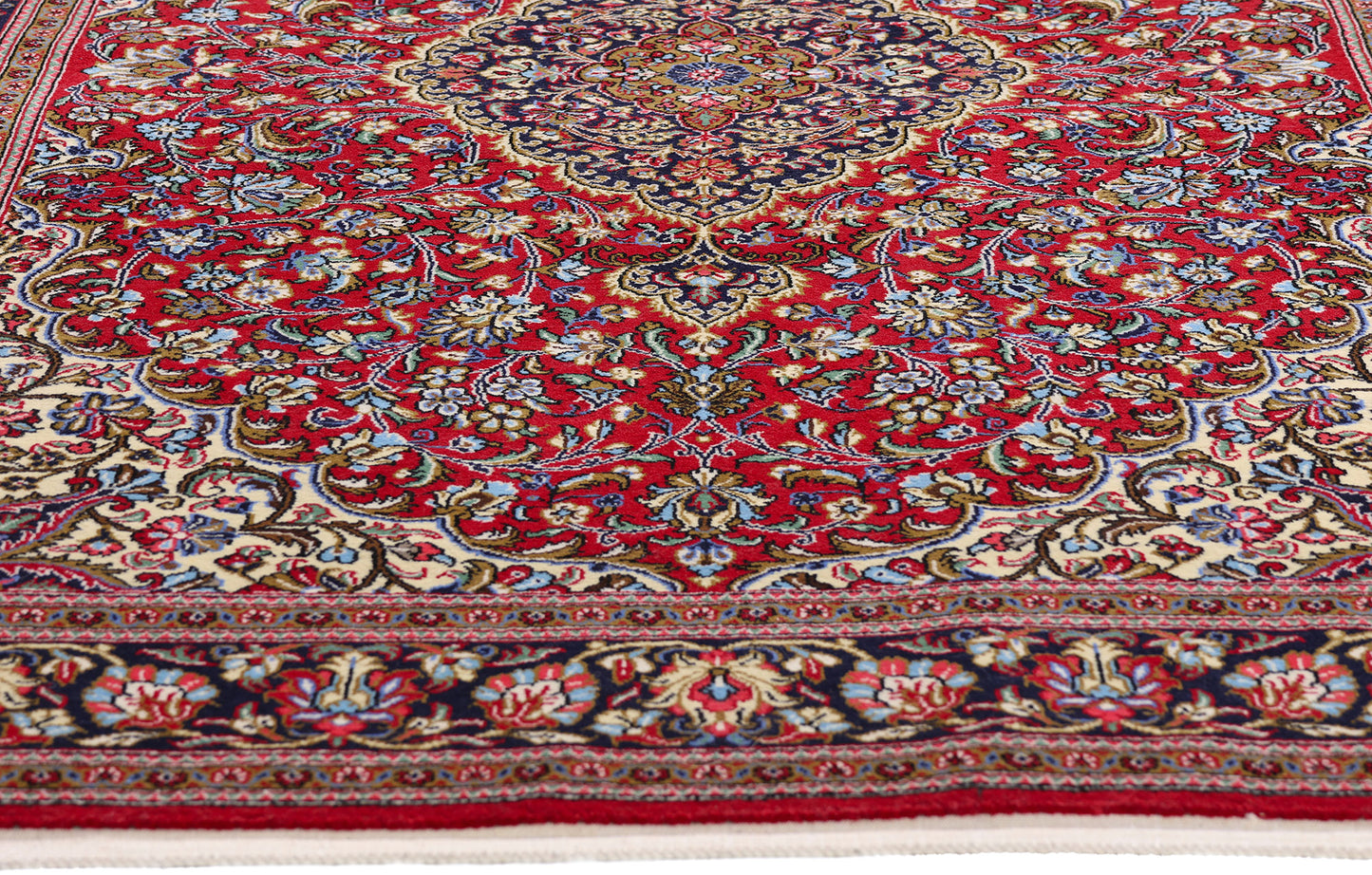 5 x 7 Red Vintage Persian Qum Rug 79314