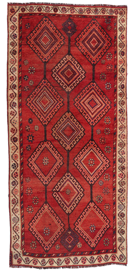 4 x 9 Vintage Red Persian Shiraz Rug 79079
