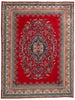 10 x 13 Vintage Red Persian Tabriz Rug 79067