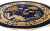 4 x 4 Vintage Chinese Round Peking Pictorial Rug 78979
