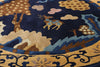 4 x 4 Vintage Chinese Round Peking Pictorial Rug 78979