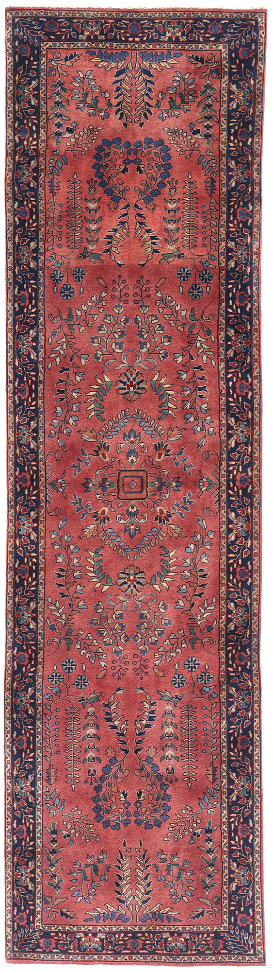 3 x 10 Vintage Indian Sarouk Rug 79274