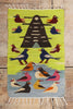 2 x 2 Chartreuse Vintage South American Peruvian Kilim Rug 79302