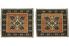 2 x 2 - Orange Vintage Turkish Oushak Rug - 53644