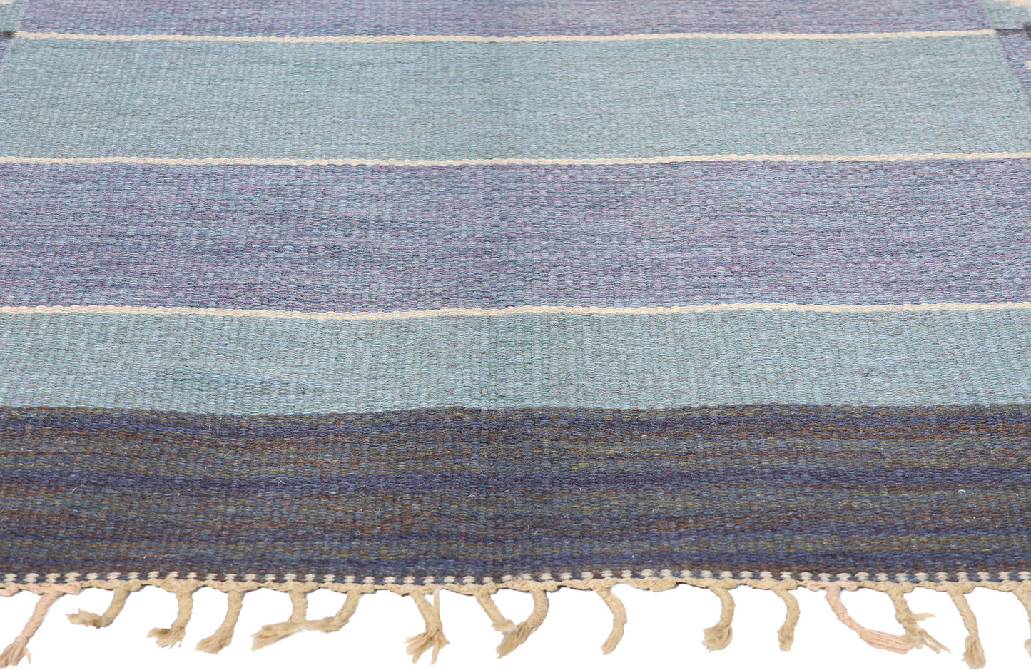 4 x 7 Vintage Swedish Scandinavian Rollakan Rug 79044