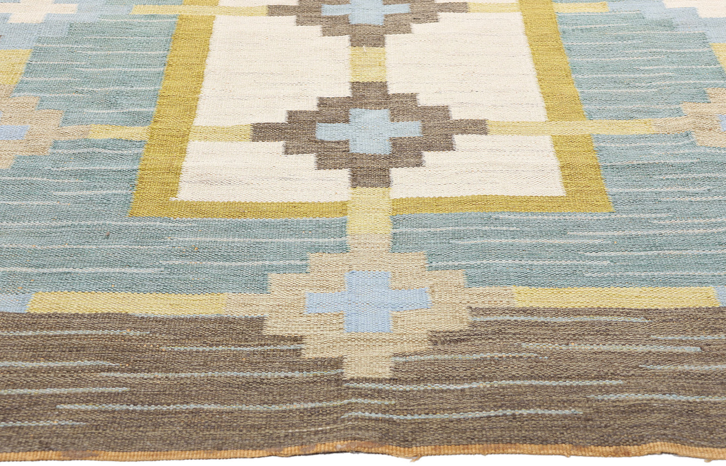 6 x 8 Sverker Greuholm Vintage Swedish Rollakan Rug 79047