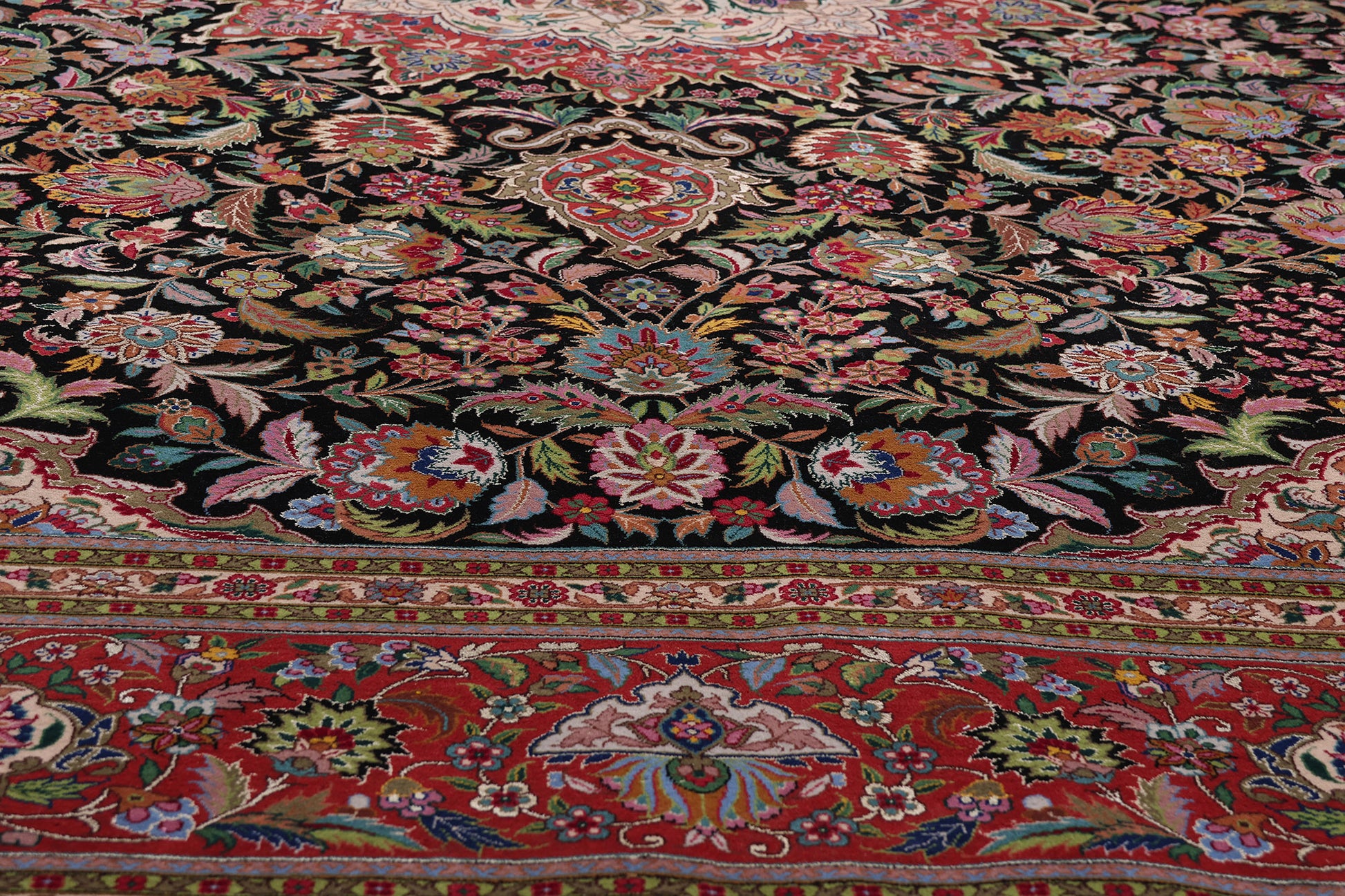 9 x 12 Vintage Chinese Tabriz Rug 77256