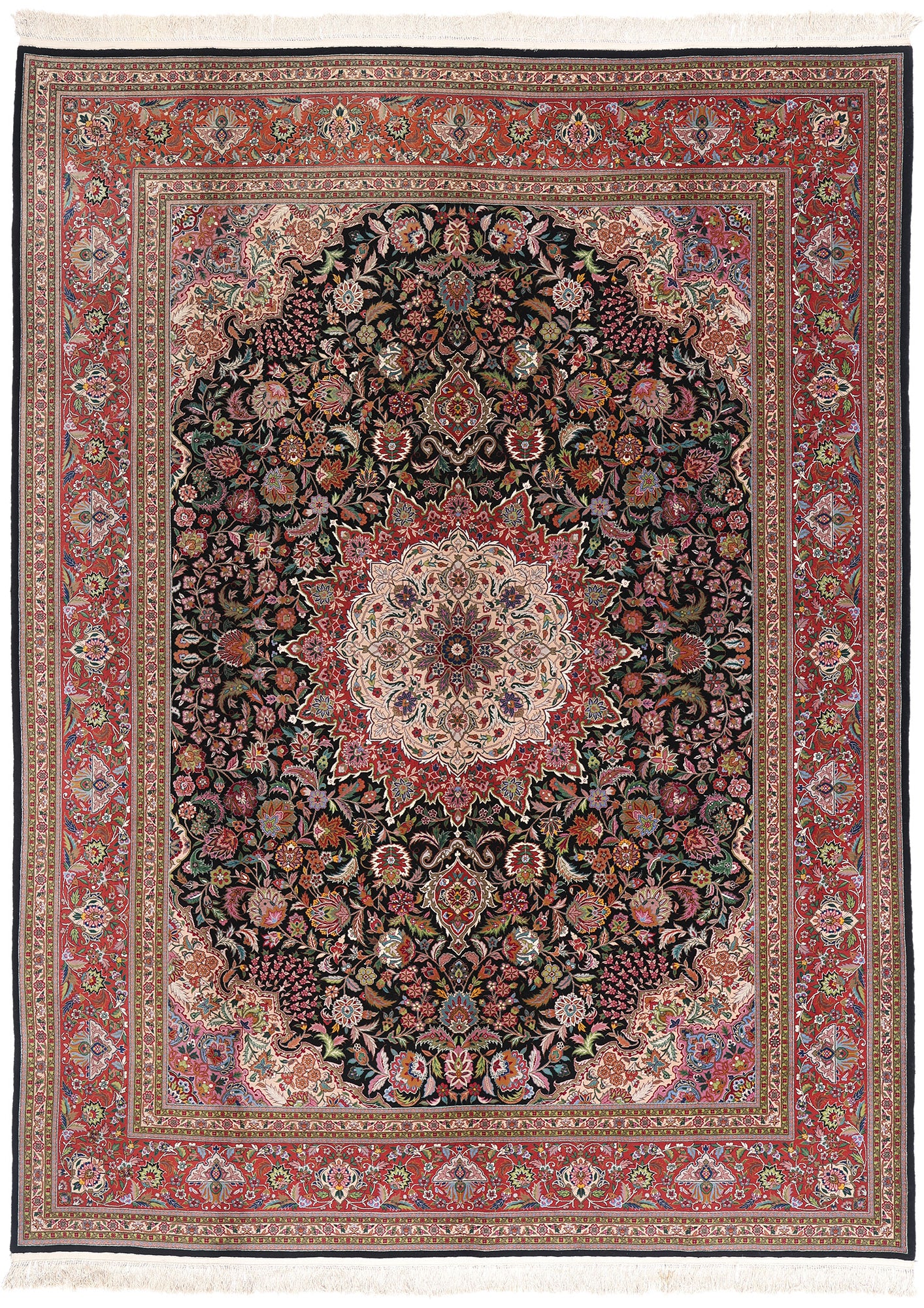 9 x 12 Vintage Chinese Tabriz Rug 77256