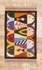3 x 5 Vintage Tessellated Fish Zapotec Rug 79154