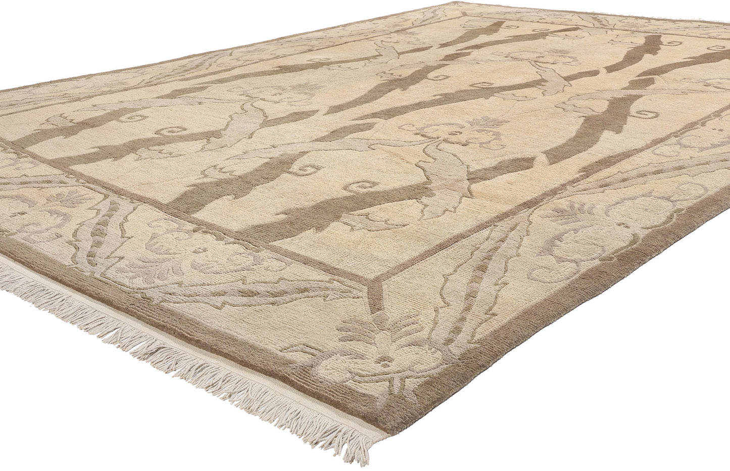 9 x 12 Vintage Earth-Tone Tibetan Rug 79182