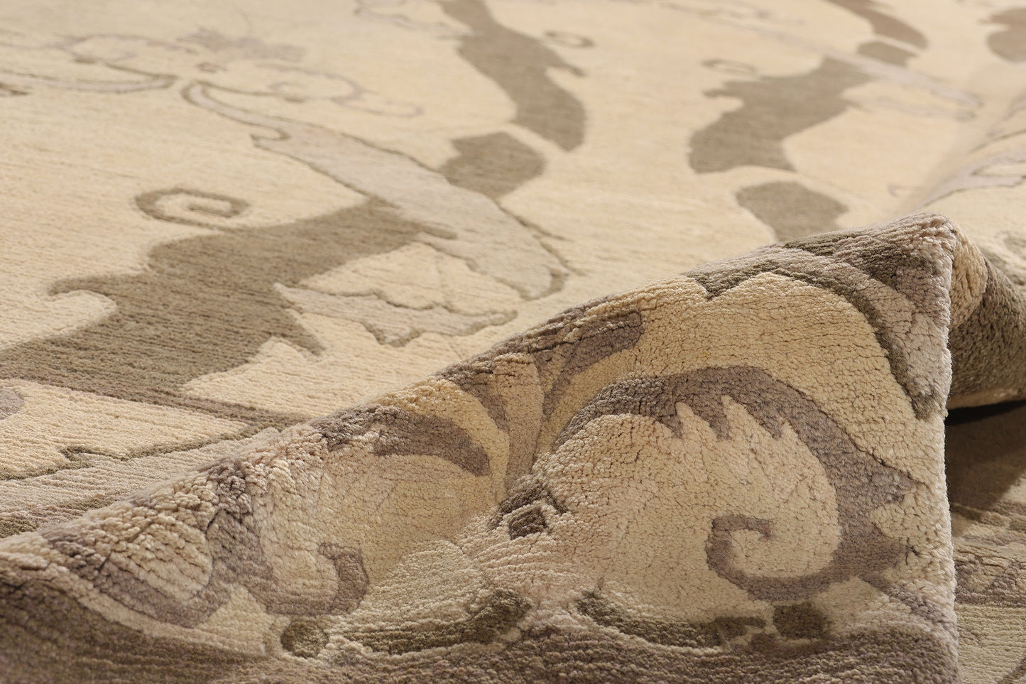 9 x 12 Vintage Earth-Tone Tibetan Rug 79182