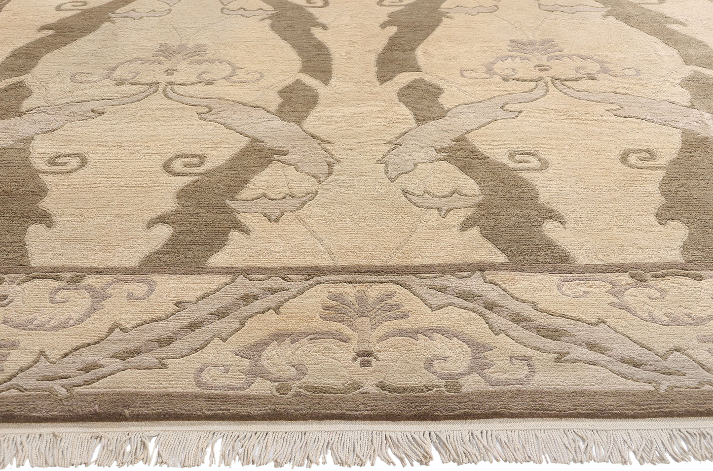 9 x 12 Vintage Earth-Tone Tibetan Rug 79182