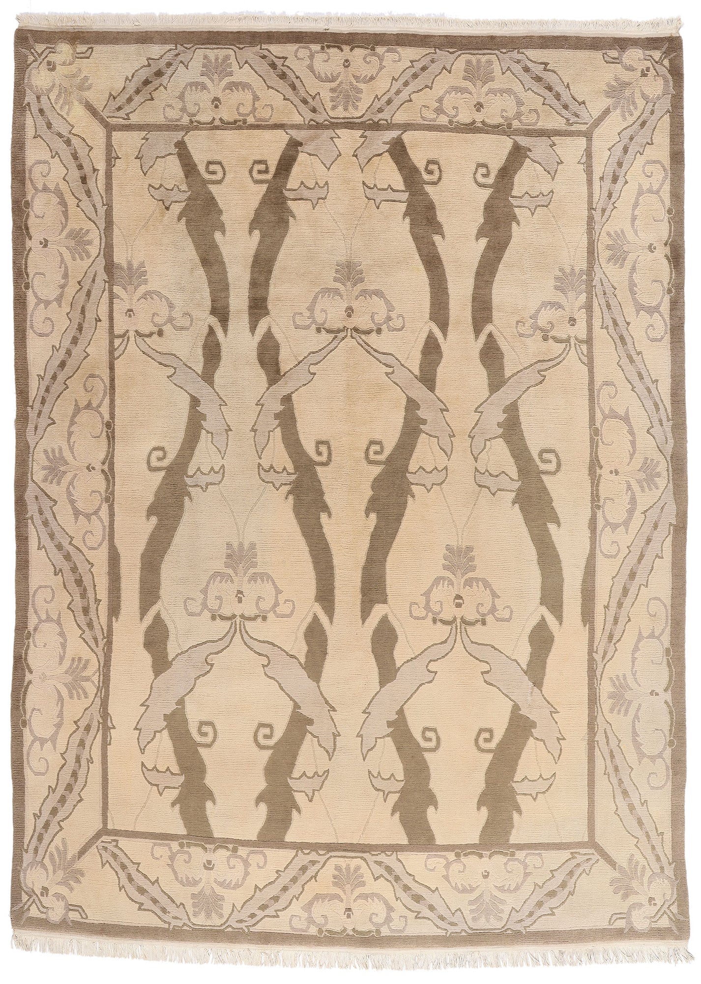 9 x 12 Vintage Earth-Tone Tibetan Rug 79182