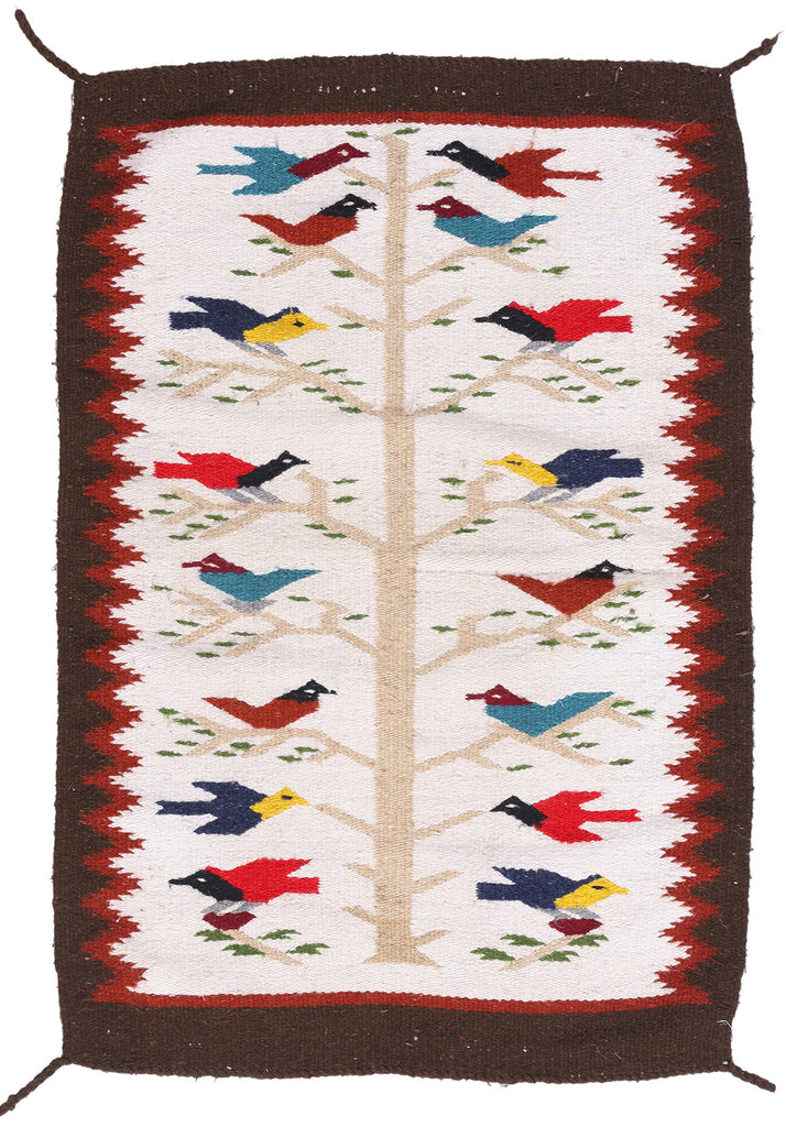 2 x 3 Vintage Tree of Life Navajo Rug 79257