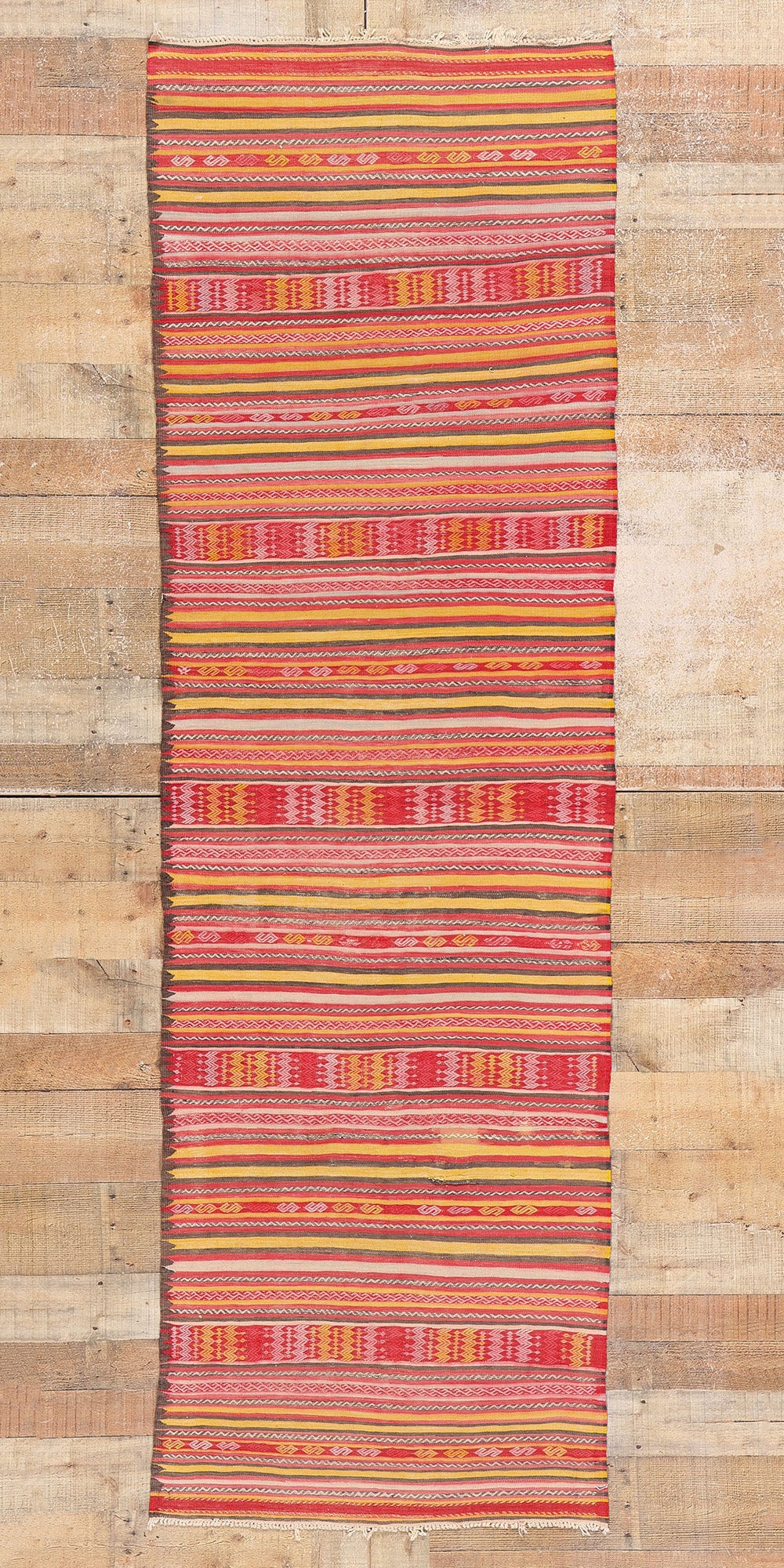 3 x 8 Vintage Turkish Kilim Rug 78948