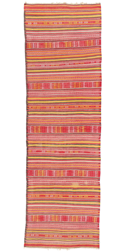 3 x 8 Vintage Turkish Kilim Rug 78948