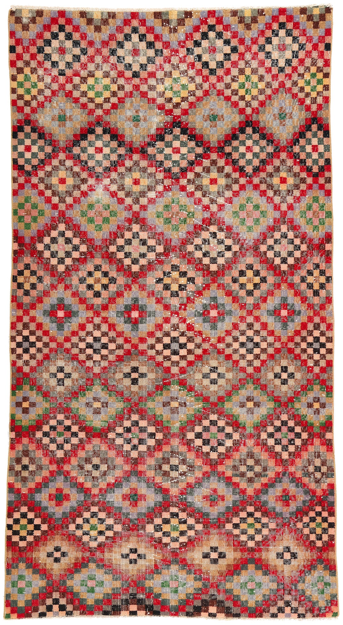 4 x 7 Zeki Muren Vintage Turkish Sivas Rug 53283