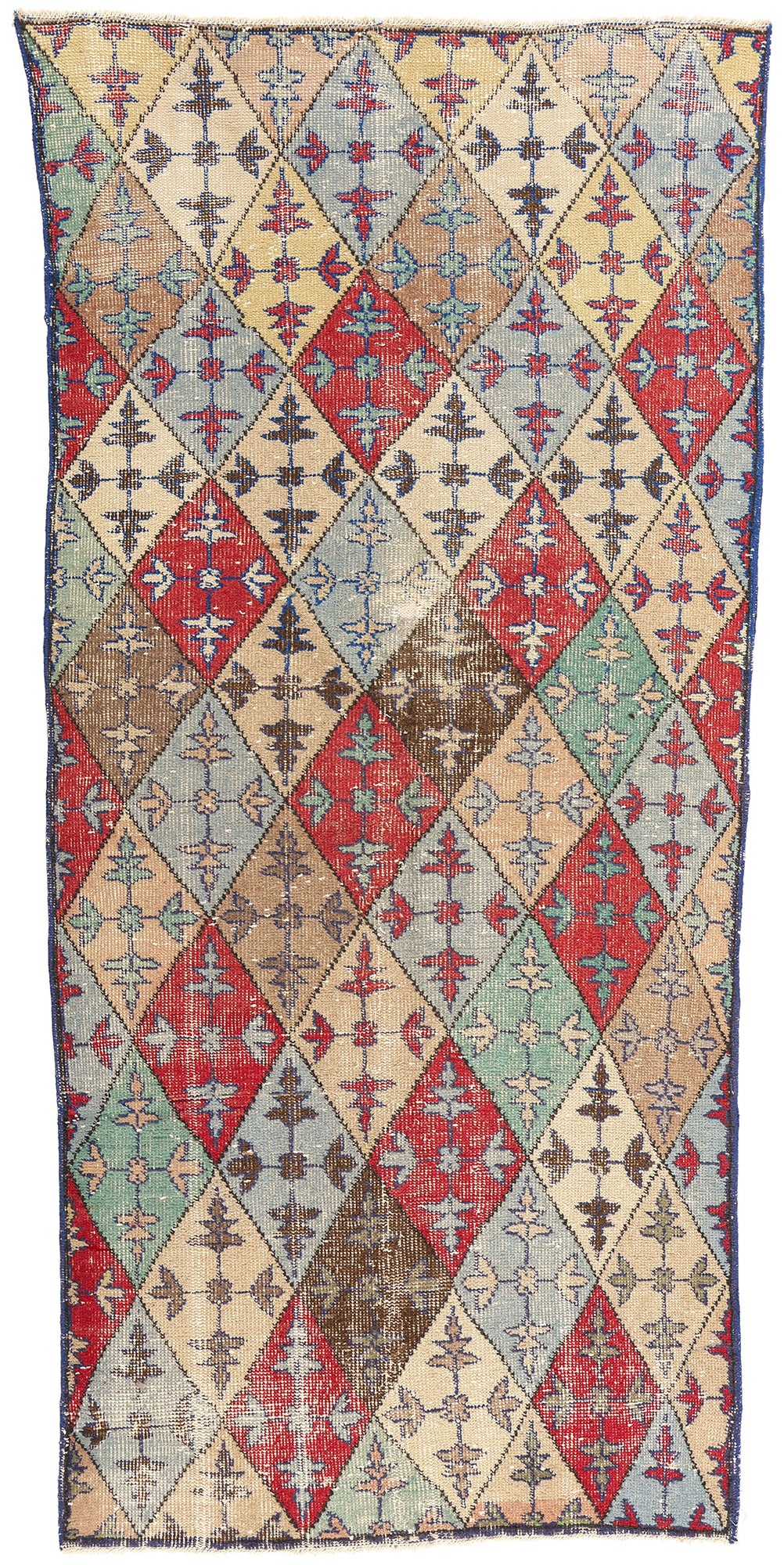 4 x 7 Zeki Muren Vintage Turkish Sivas Rug 51930