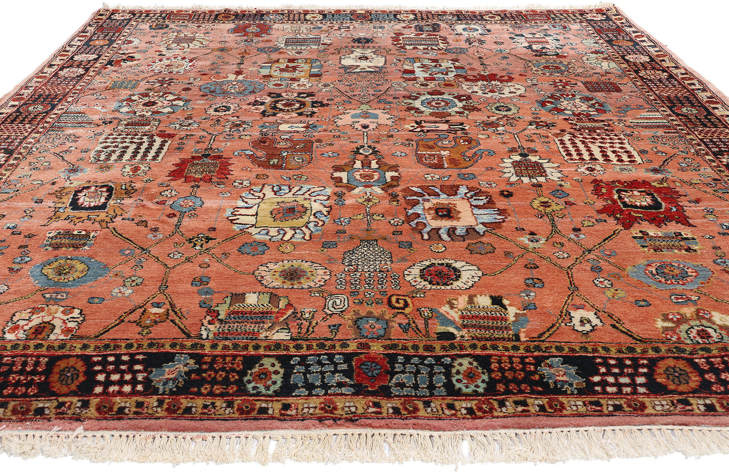 8 x 11 Vintage Persian Tabriz Rug 79087
