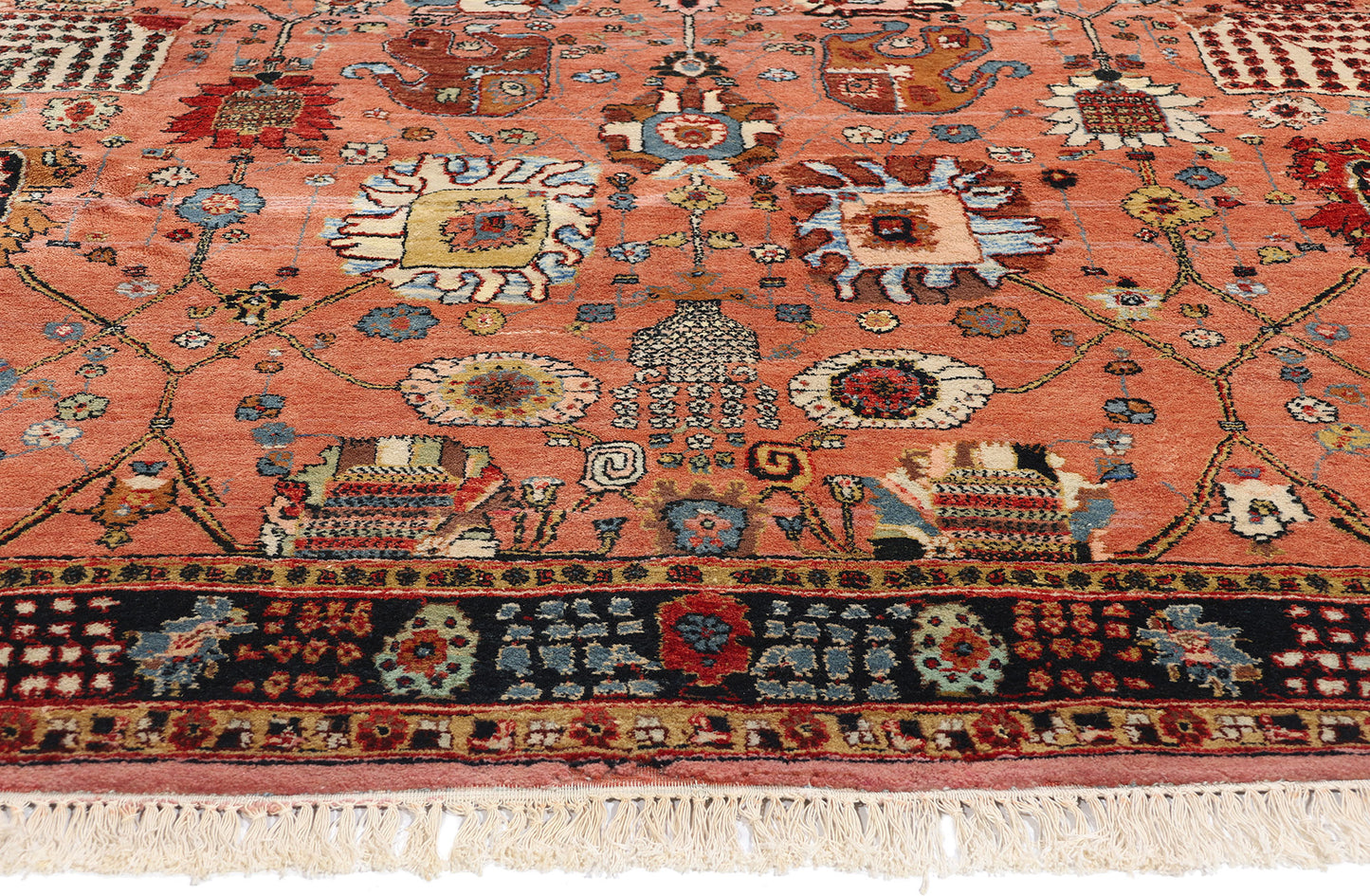 8 x 11 Vintage Persian Tabriz Rug 79087