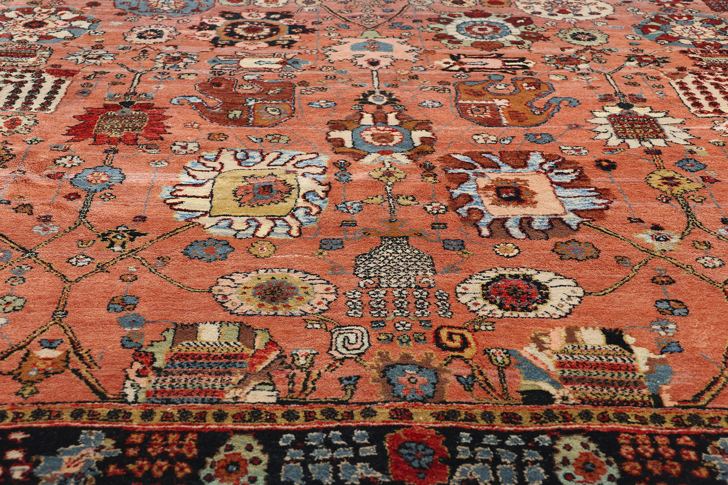 8 x 11 Vintage Persian Tabriz Rug 79087