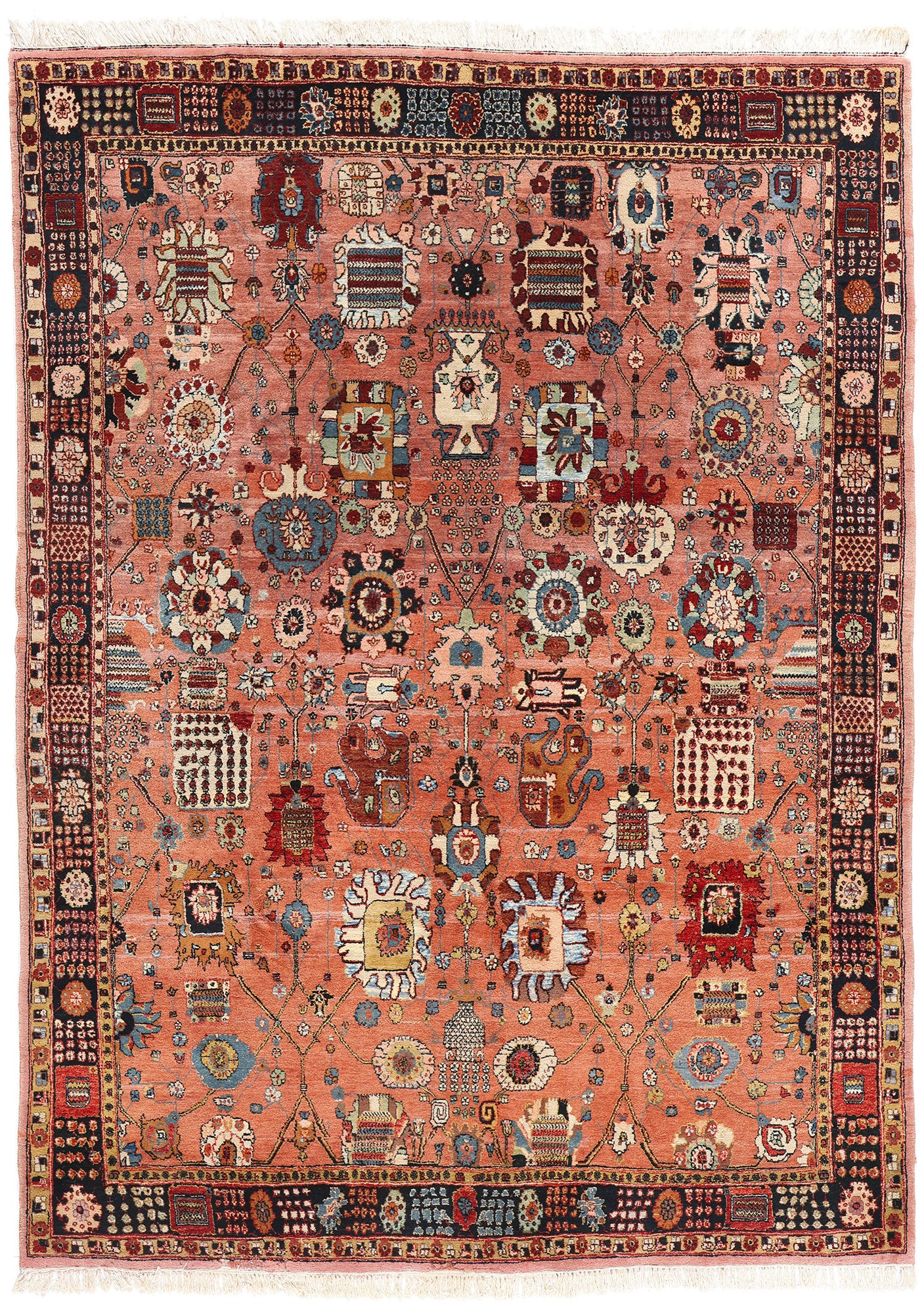 8 x 11 Vintage Persian Tabriz Rug 79087