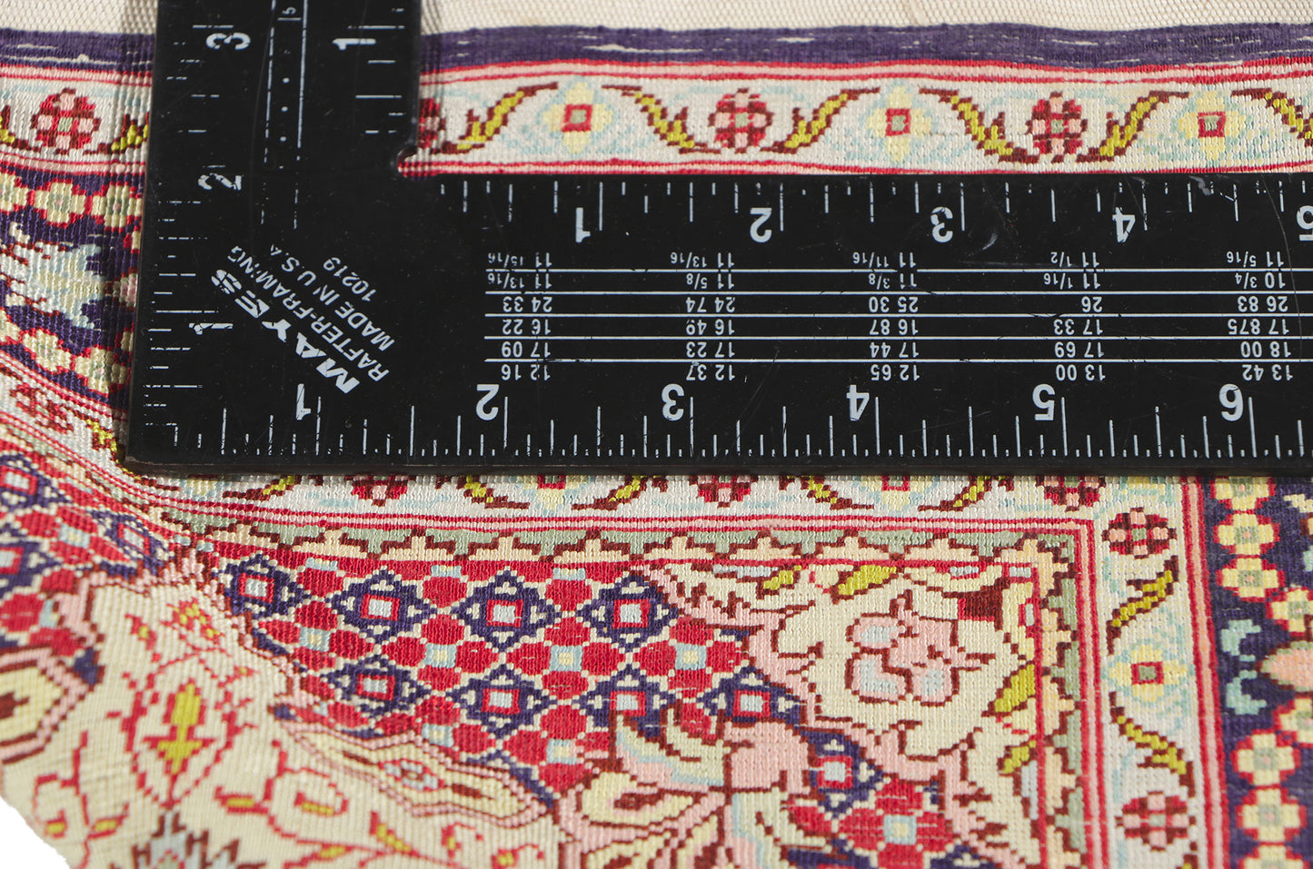1 x 2 Vintage Turkish Silk Hereke Rug 78516