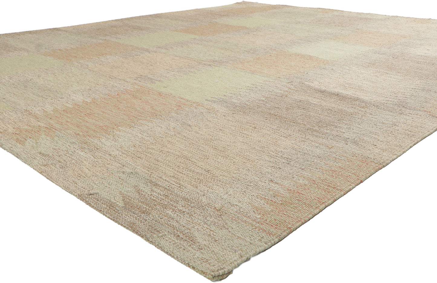 10 x 11 Earth-Tone Swedish Inspired Kilim Rug 30930